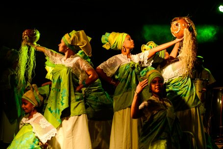 Canva - Group of Women Wearing Green-and-white Dresses